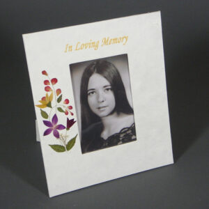 Floral Photo Album, Cremation Memorial